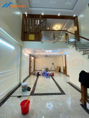 Xây nhà 5 tầng có gác lửng 43m2 cho Chị Nhi Phố Huế