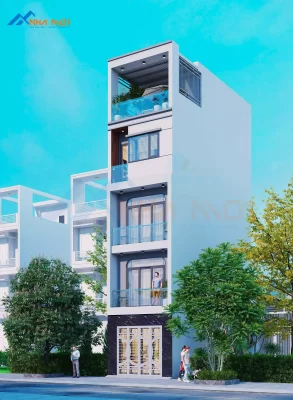 Kiến trúc 4 tầng 1 tum hiện đại tối giản Kiến trúc 4 tầng 1 tum hiện đại tối giản