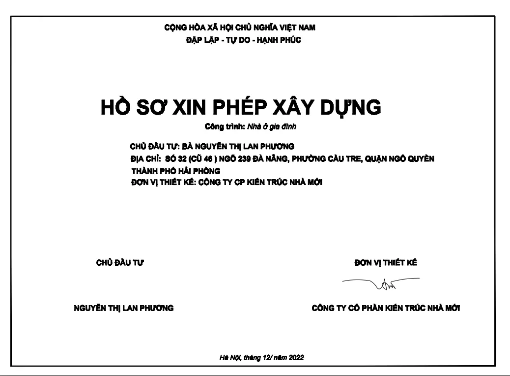 Ho so xin cap phep xay dung