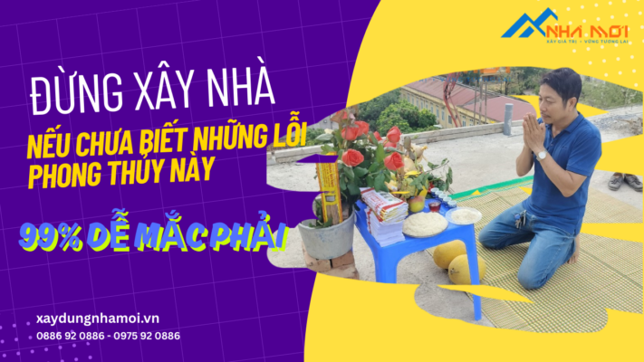 Lỗi phong thủy khi xây nhà