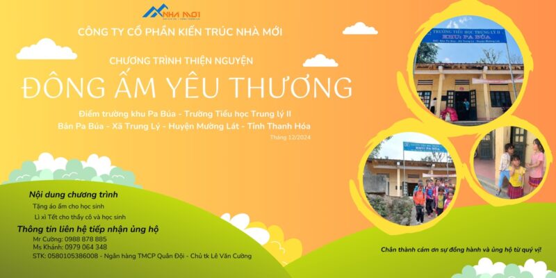 Dự án thiện nguyện vùng cao của Nhà Mới Dự án thiện nguyện vùng cao của Nhà Mới