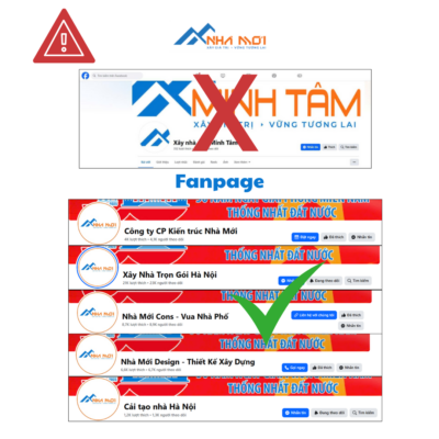 Cảnh báo giả mạo Thương hiệu Nhà Mới - Facebook Cảnh báo giả mạo Thương hiệu Nhà Mới - Facebook