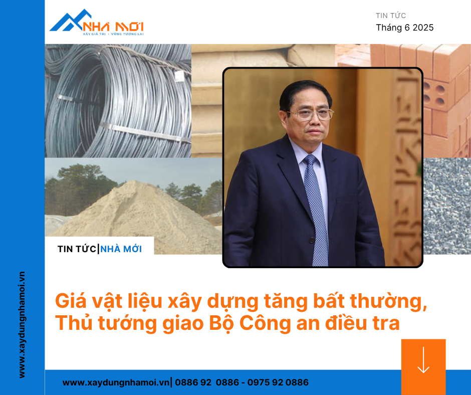 Thủ tướng chỉ đạo Bộ Công an vào cuộc kiểm tra giá vật liệu tăng bất thường