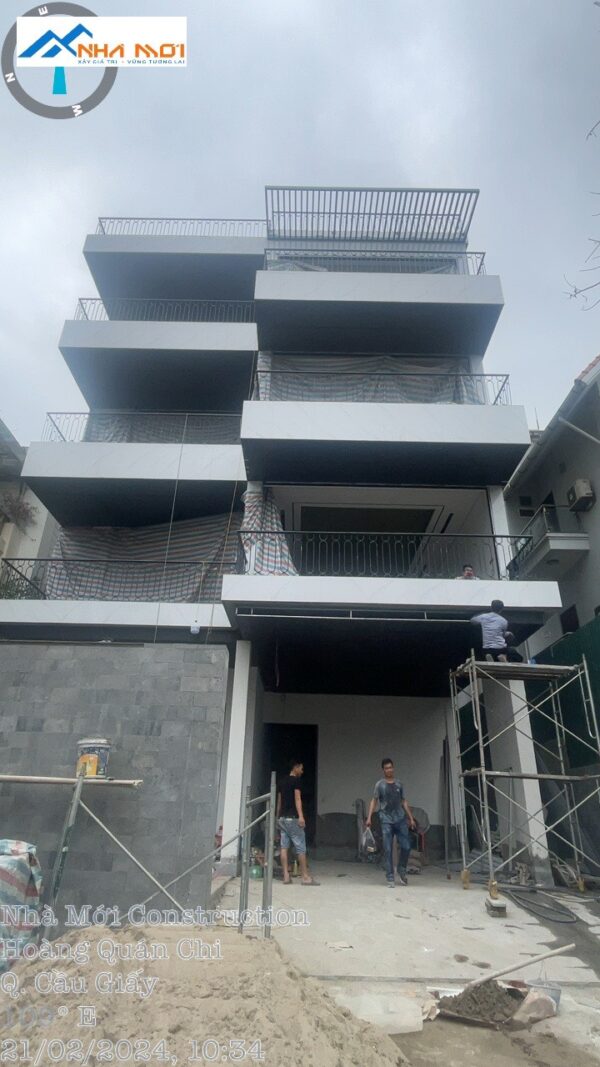 nhà phố 4 tầng hiện đại Cầu Giấy do Nhà Mới cải tạo 3