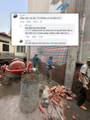 Xây tường 110 có thấm không là câu hỏi của nhiều người xây nhà lần đầu
