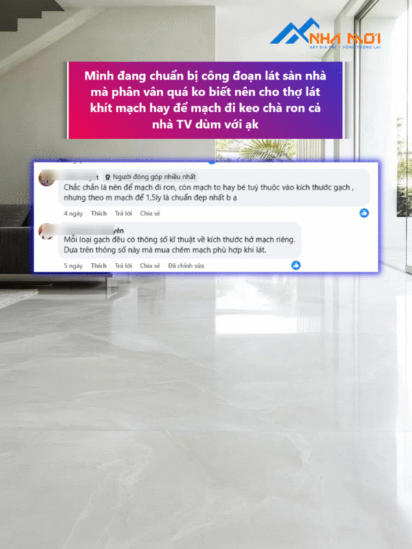 Lát gạch đi ron như thế nào để bền đẹp, sang trọng