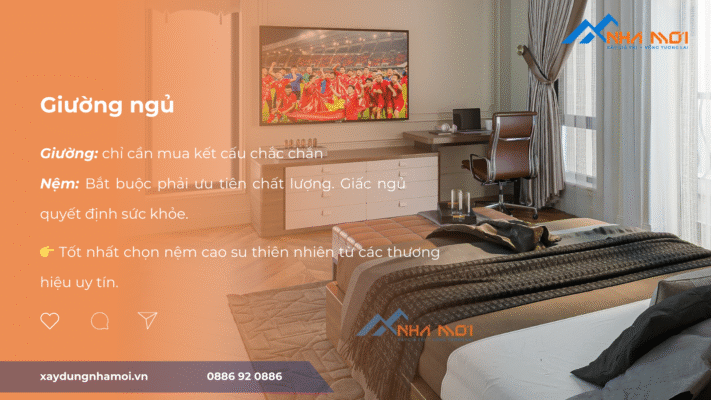 5 hạng mục phải đầu tư khi hoàn thiện nội thất: Giường ngủ - Nệm 5 hạng mục phải đầu tư khi hoàn thiện nội thất: Giường ngủ - Nệm