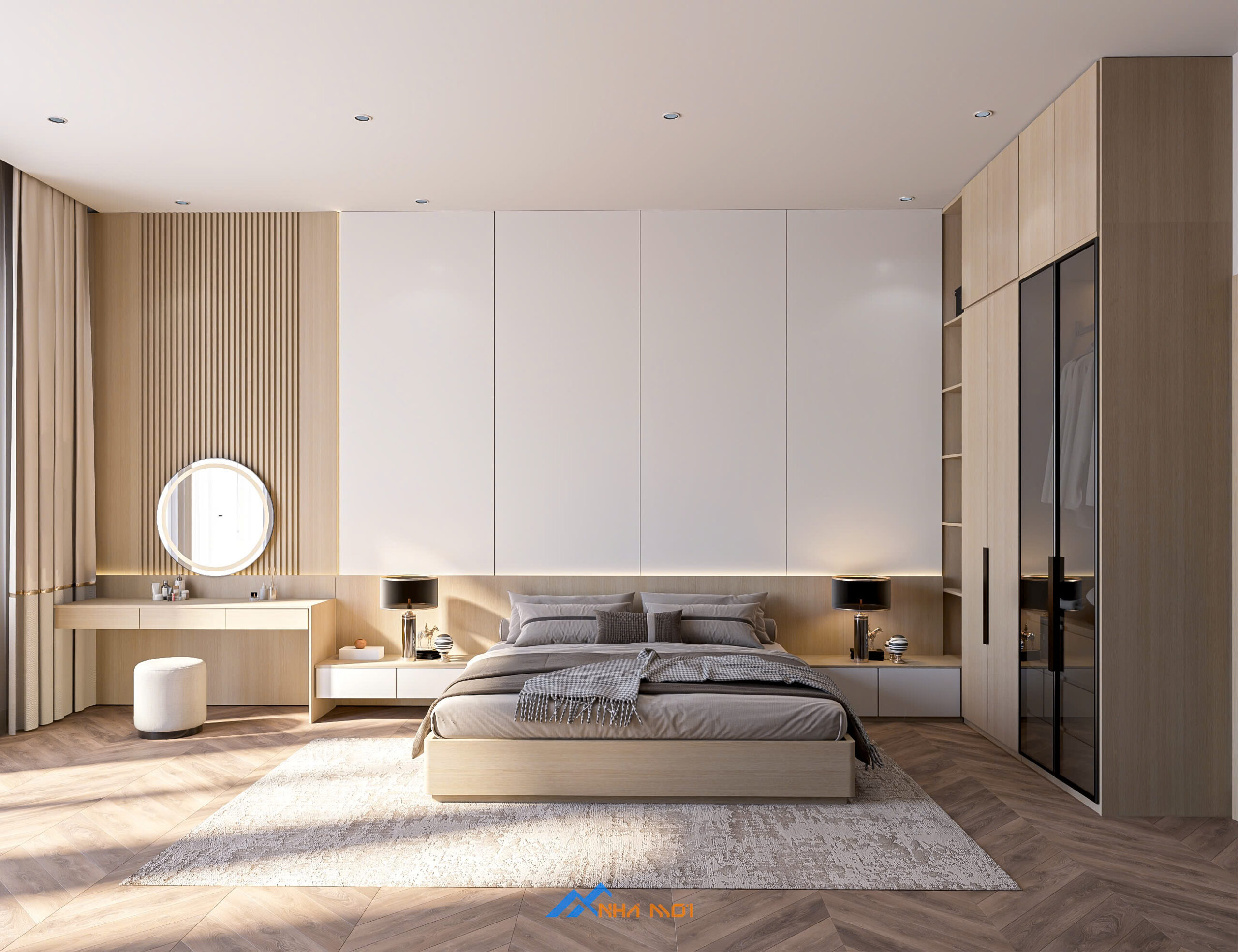THIẾT KẾ PHÒNG NGỦ MASTER HIỆN ĐẠI - ANH TUẤN BẮC GIANG 4 THIẾT KẾ PHÒNG NGỦ MASTER HIỆN ĐẠI - ANH TUẤN BẮC GIANG - Ảnh 2