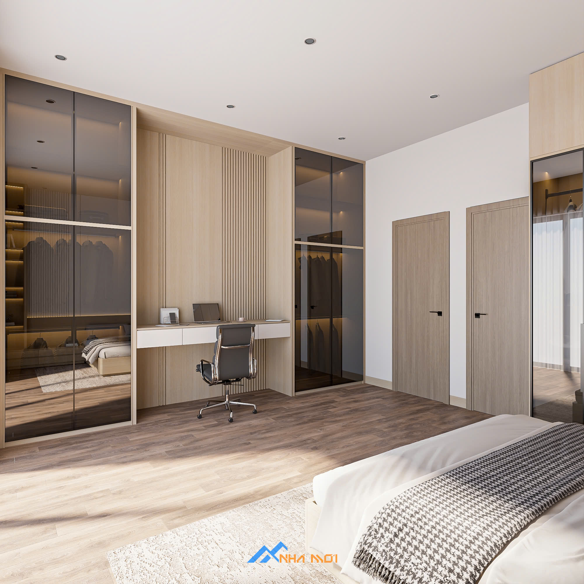 THIẾT KẾ PHÒNG NGỦ MASTER HIỆN ĐẠI - ANH TUẤN BẮC GIANG 7 THIẾT KẾ PHÒNG NGỦ MASTER HIỆN ĐẠI - ANH TUẤN BẮC GIANG - Ảnh 5