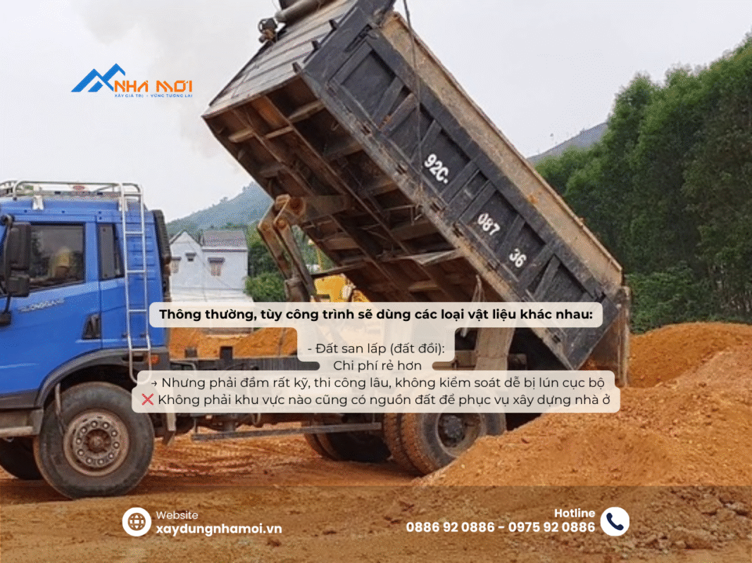 San lấp nền nhà bằng đất tại các khu vực nội đô không được ưa chuộng