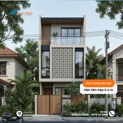 Mau nha 3 tang hien dai mat tien 3 4m 1