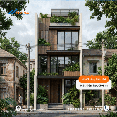 Mau nha 3 tang hien dai mat tien 3 4m 12