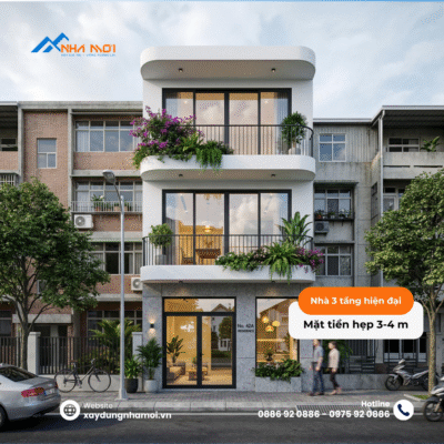 Mau nha 3 tang hien dai mat tien 3 4m 2