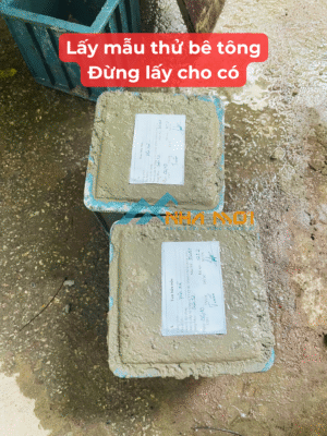 Lấy mẫu thử bê tông cần bảo dưỡng đúng cách Lấy mẫu thử bê tông cần bảo dưỡng đúng cách