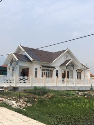 Alternative view of Xây nhà trọn gói Nhà 1 Tầng Mái Thái 150m2 - Anh Thức Thanh Hóa