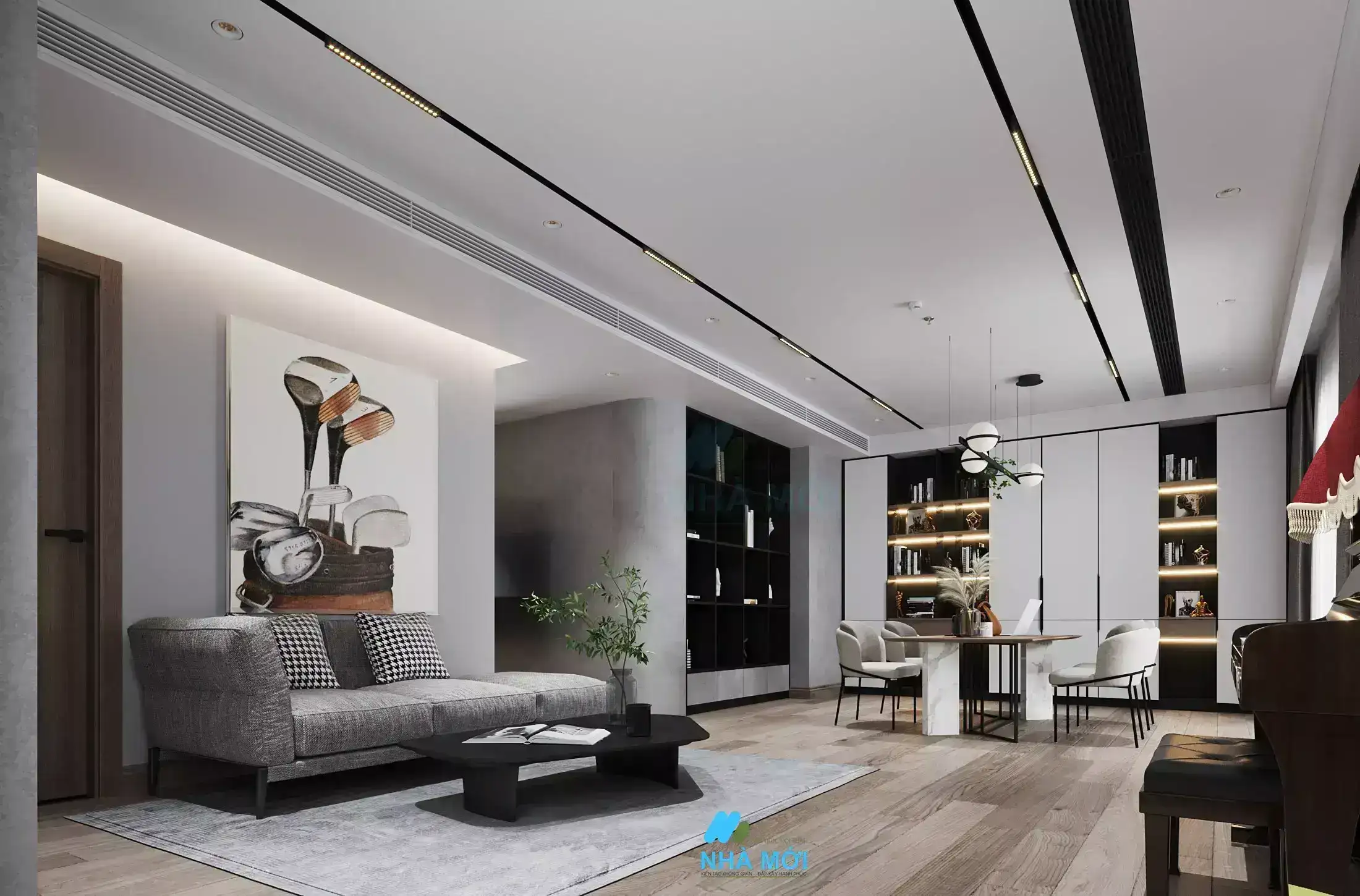 Mẫu Thiết Kế Nội Thất Căn Chung Cư 300m2 Tại Hoàng Đạo Thúy, Hà Nội - Ảnh 6