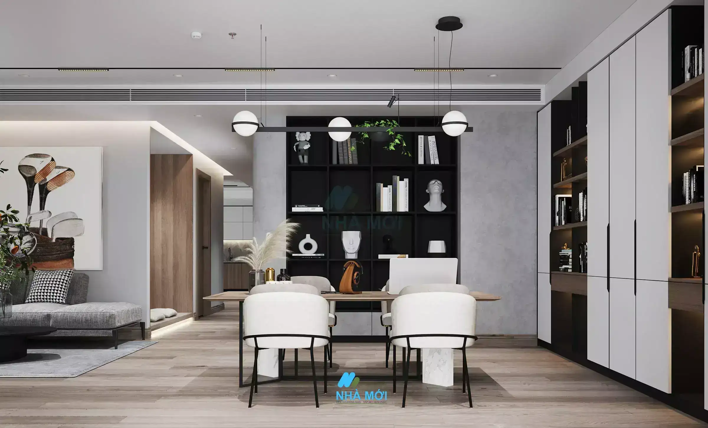 Mẫu Thiết Kế Nội Thất Căn Chung Cư 300m2 Tại Hoàng Đạo Thúy, Hà Nội - Ảnh 15