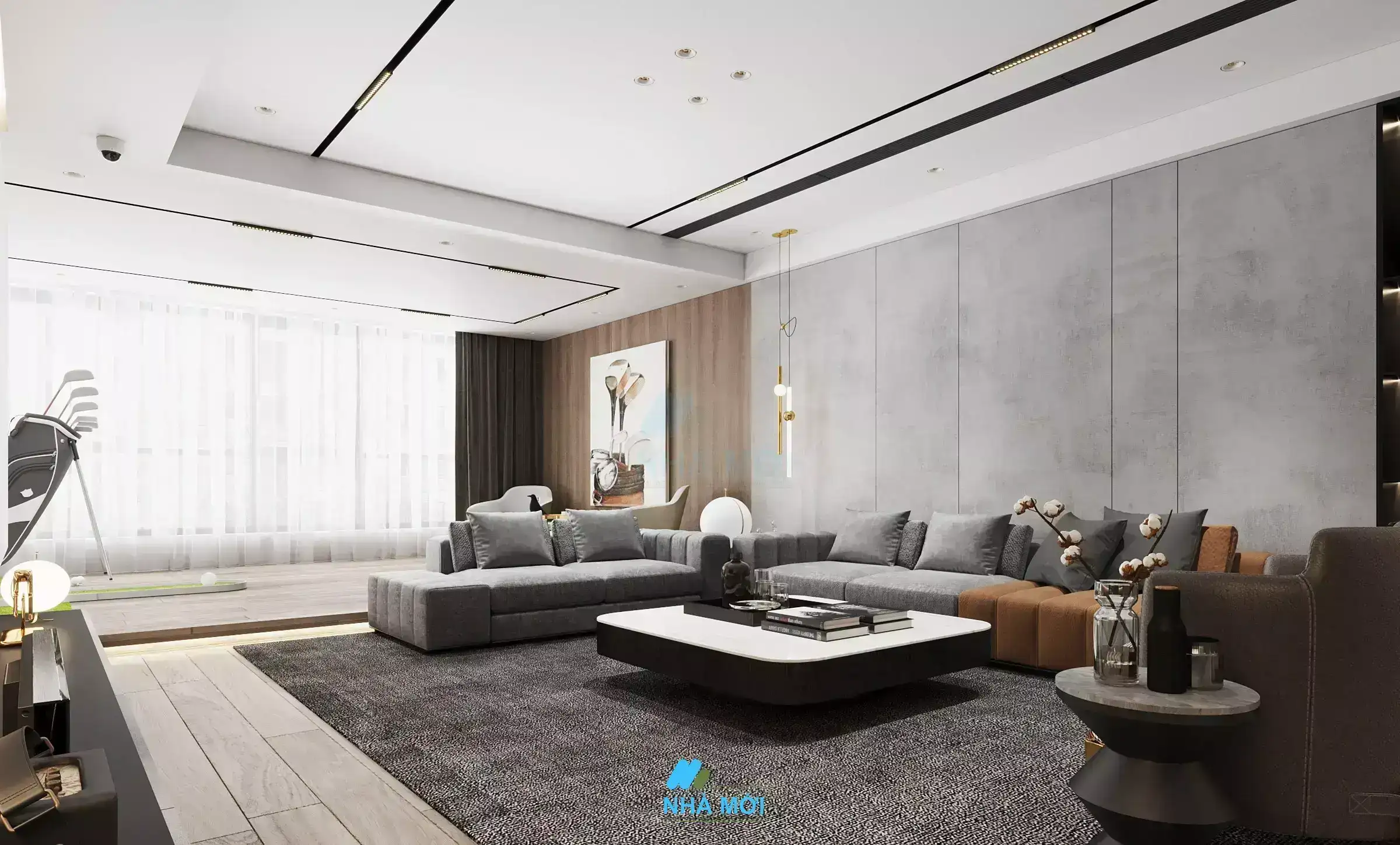 Mẫu Thiết Kế Nội Thất Căn Chung Cư 300m2 Tại Hoàng Đạo Thúy, Hà Nội - Ảnh 2