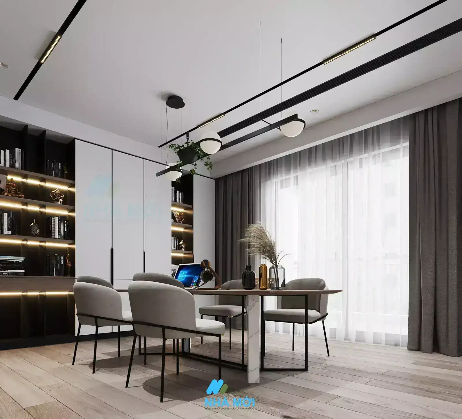 Mẫu Thiết Kế Nội Thất Căn Chung Cư 300m2 Tại Hoàng Đạo Thúy, Hà Nội - Ảnh 16