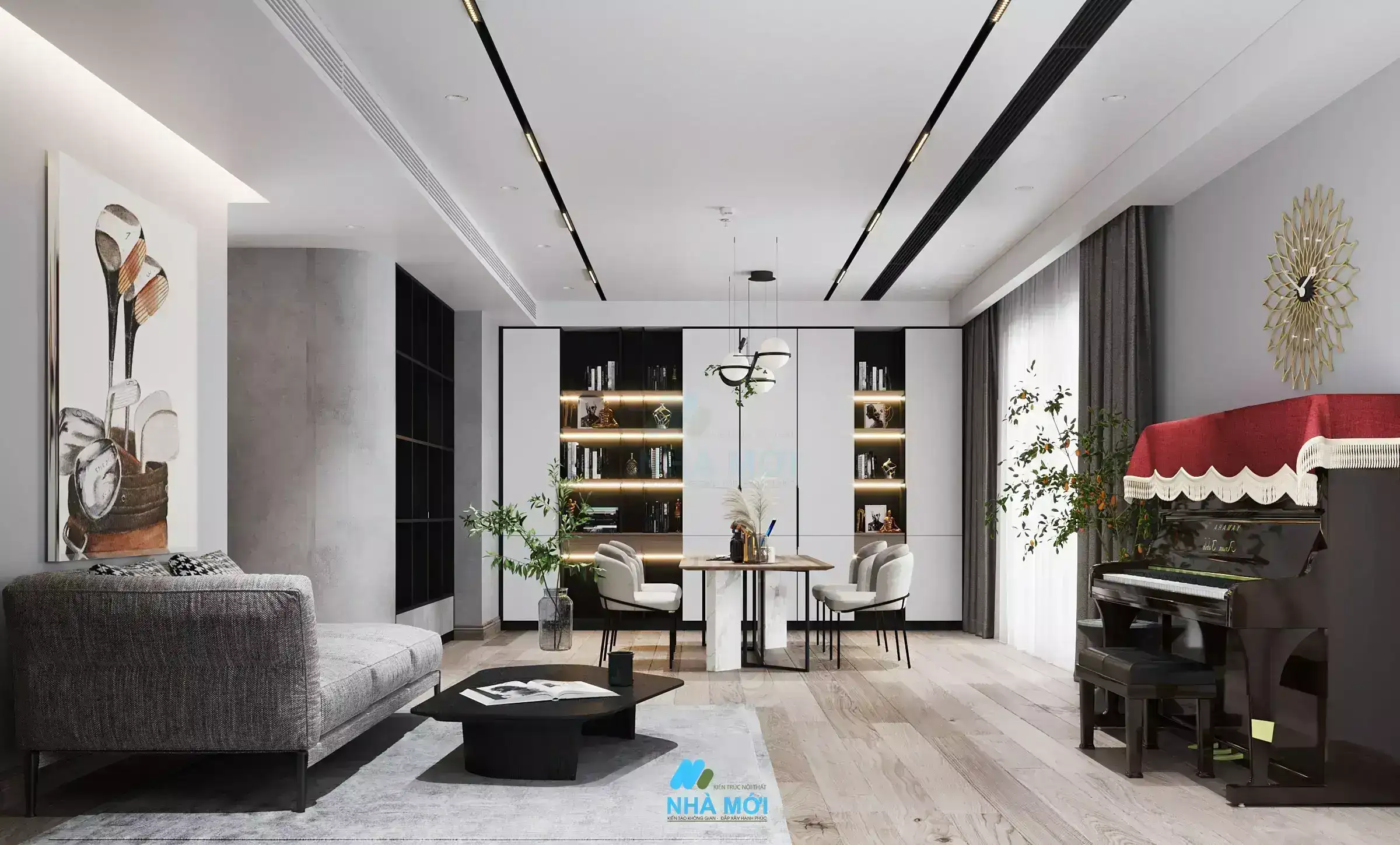Mẫu Thiết Kế Nội Thất Căn Chung Cư 300m2 Tại Hoàng Đạo Thúy, Hà Nội - Ảnh 7