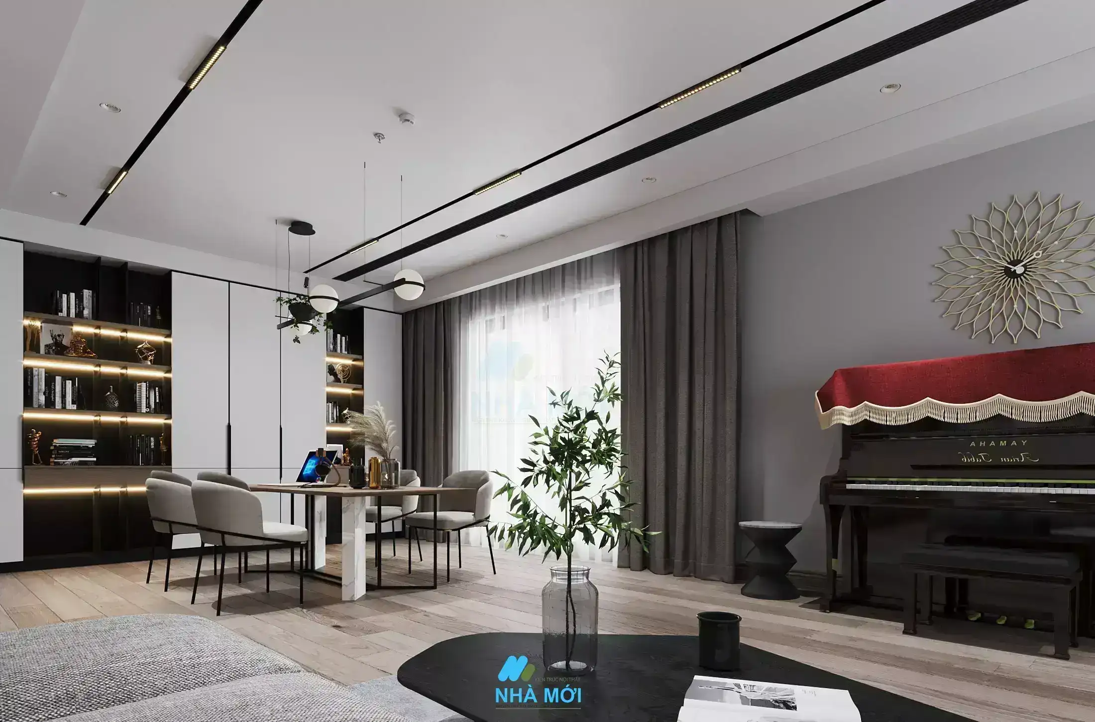 Mẫu Thiết Kế Nội Thất Căn Chung Cư 300m2 Tại Hoàng Đạo Thúy, Hà Nội - Ảnh 12
