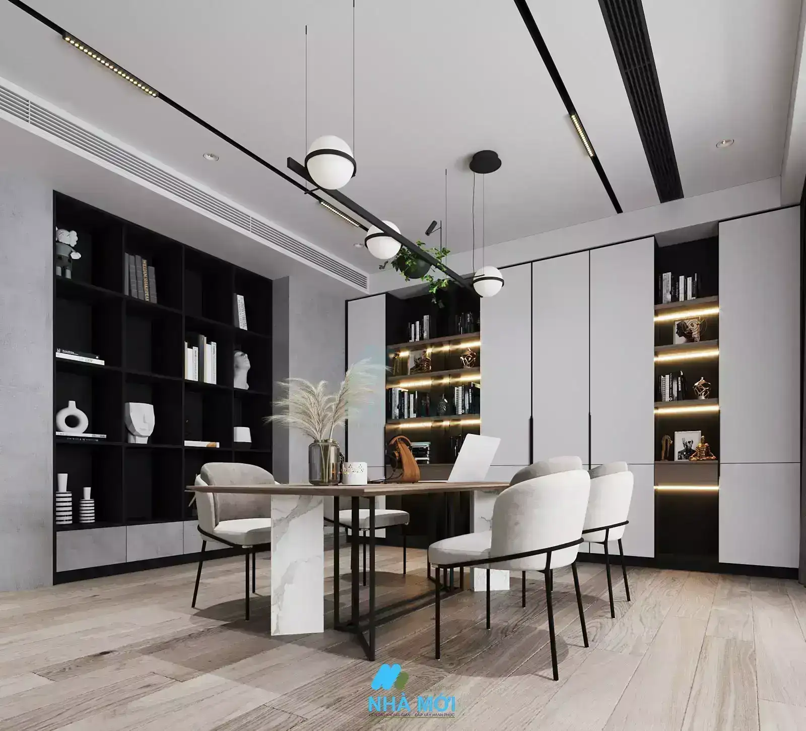 Mẫu Thiết Kế Nội Thất Căn Chung Cư 300m2 Tại Hoàng Đạo Thúy, Hà Nội - Ảnh 8
