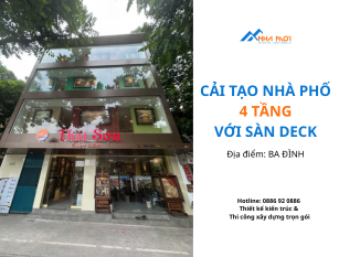 Cải tạo nhà phố cổ với sàn deck - Giải pháp bền vững cùng Nhà Mới