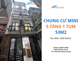 Xây nhà cho thuê 5 tầng 53m2 tại Kim Ngưu | Chung cư mini 5 tầng trọn gói