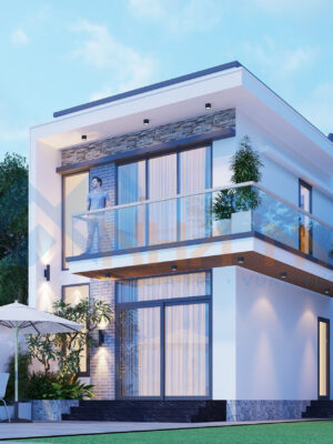 Thiết Kế Công Trình Nhà Phố 2 tầng Tại Ninh Bình - Ảnh 3