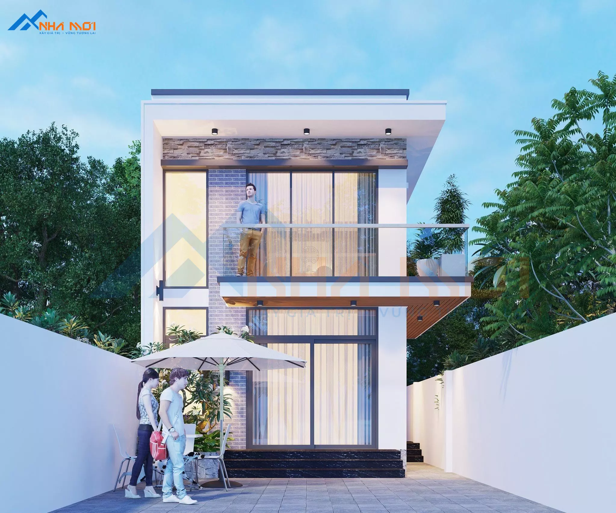 Thiết Kế Công Trình Nhà Phố 2 tầng Tại Ninh Bình - Ảnh 2