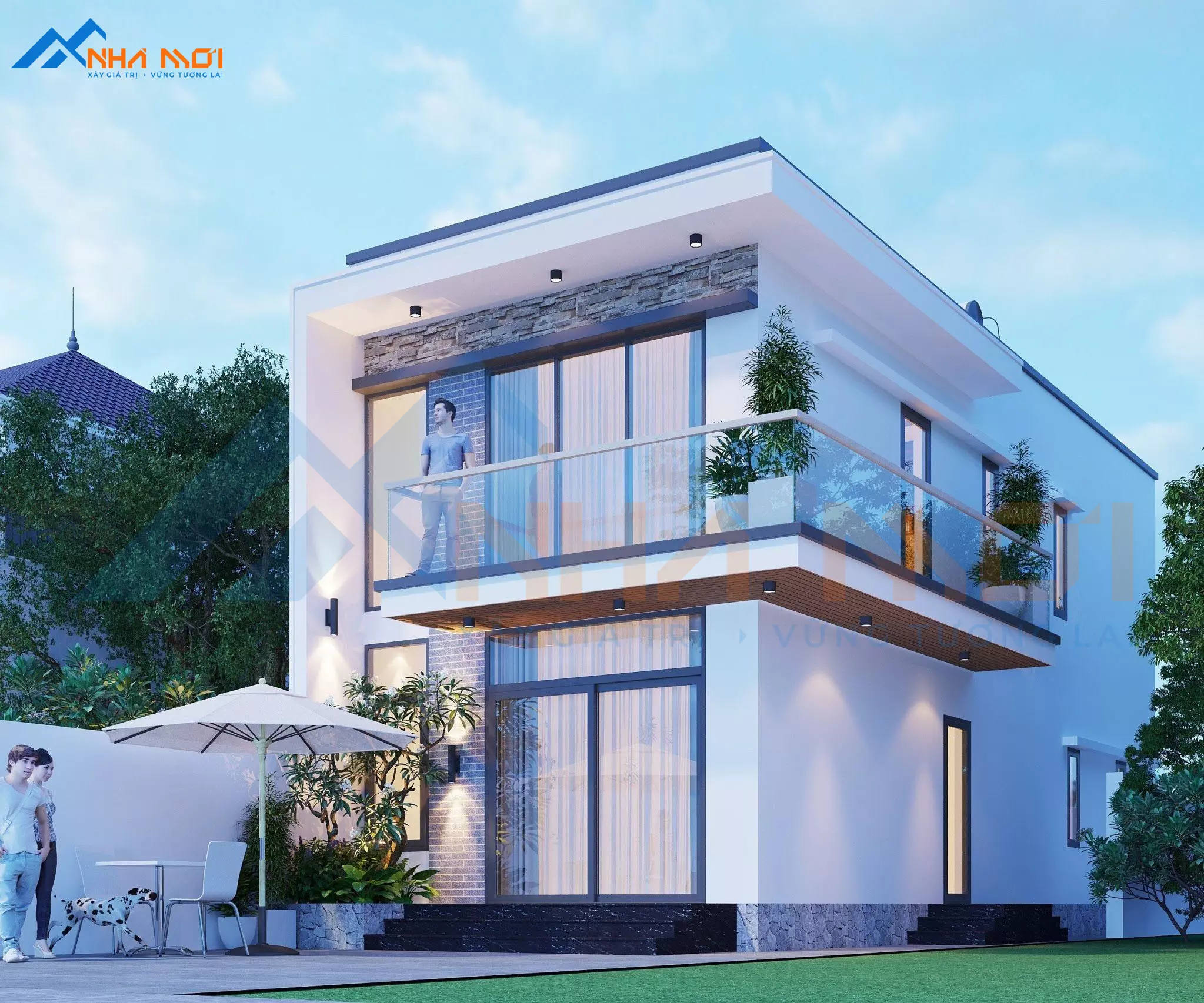 Thiết Kế Công Trình Nhà Phố 2 tầng Tại Ninh Bình