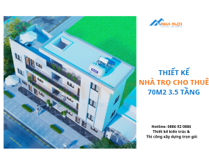 Thiết Kế Nhà Trọ Cho Thuê 70m2 3,5 tầng Ở Quảng Ninh