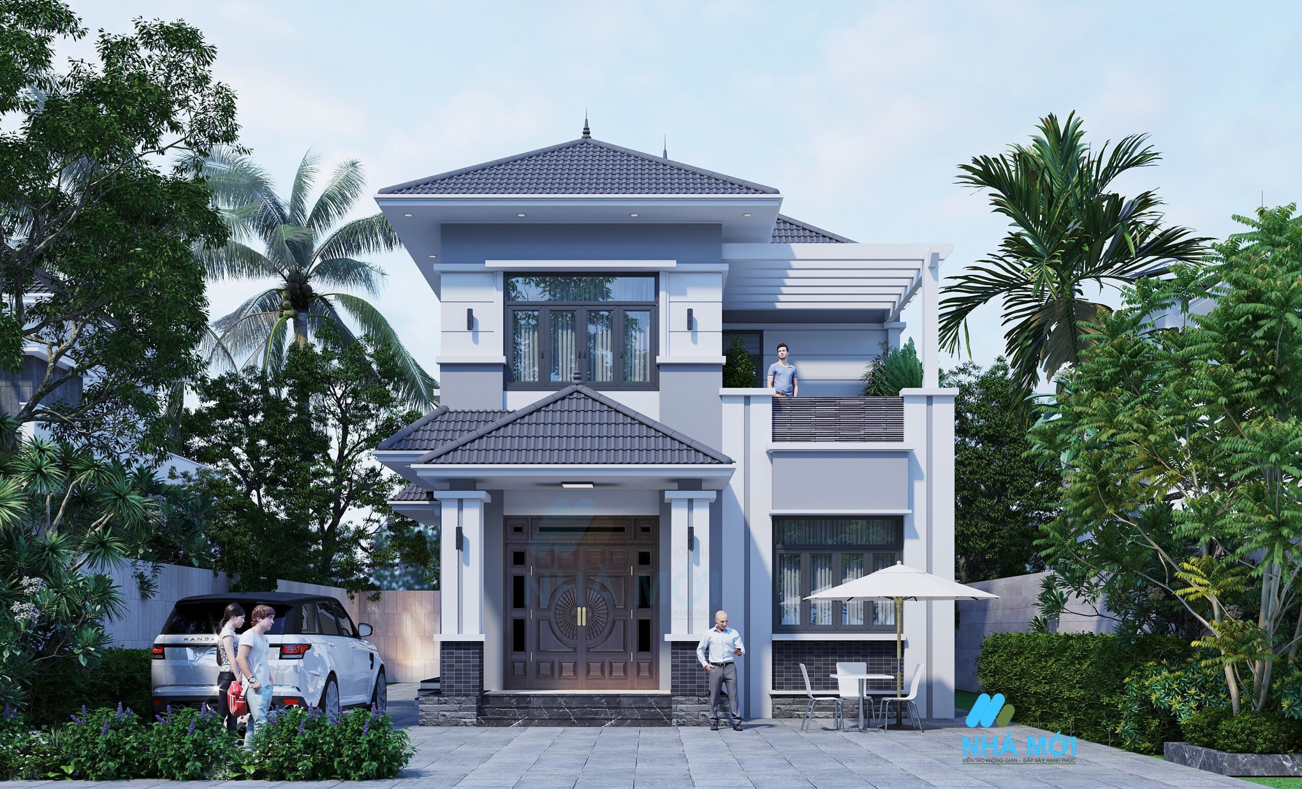 Mẫu Thiết Kế Nhà Mái Nhật 2 Tầng - Ảnh 3