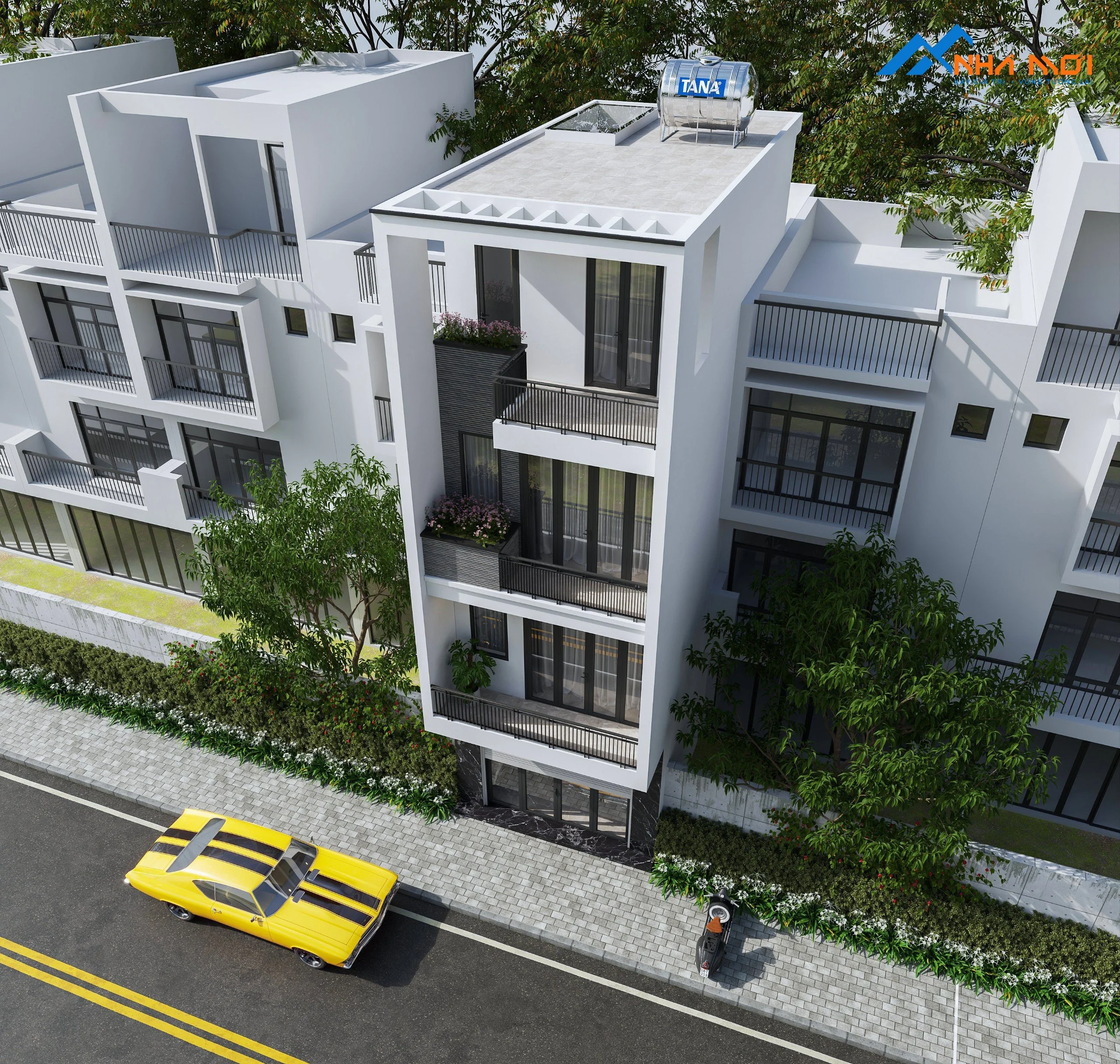 Thiết kế Nhà Phố 4 tầng 4.62 x 13m - Anh Hưng Tứ Hiệp Hà Nội