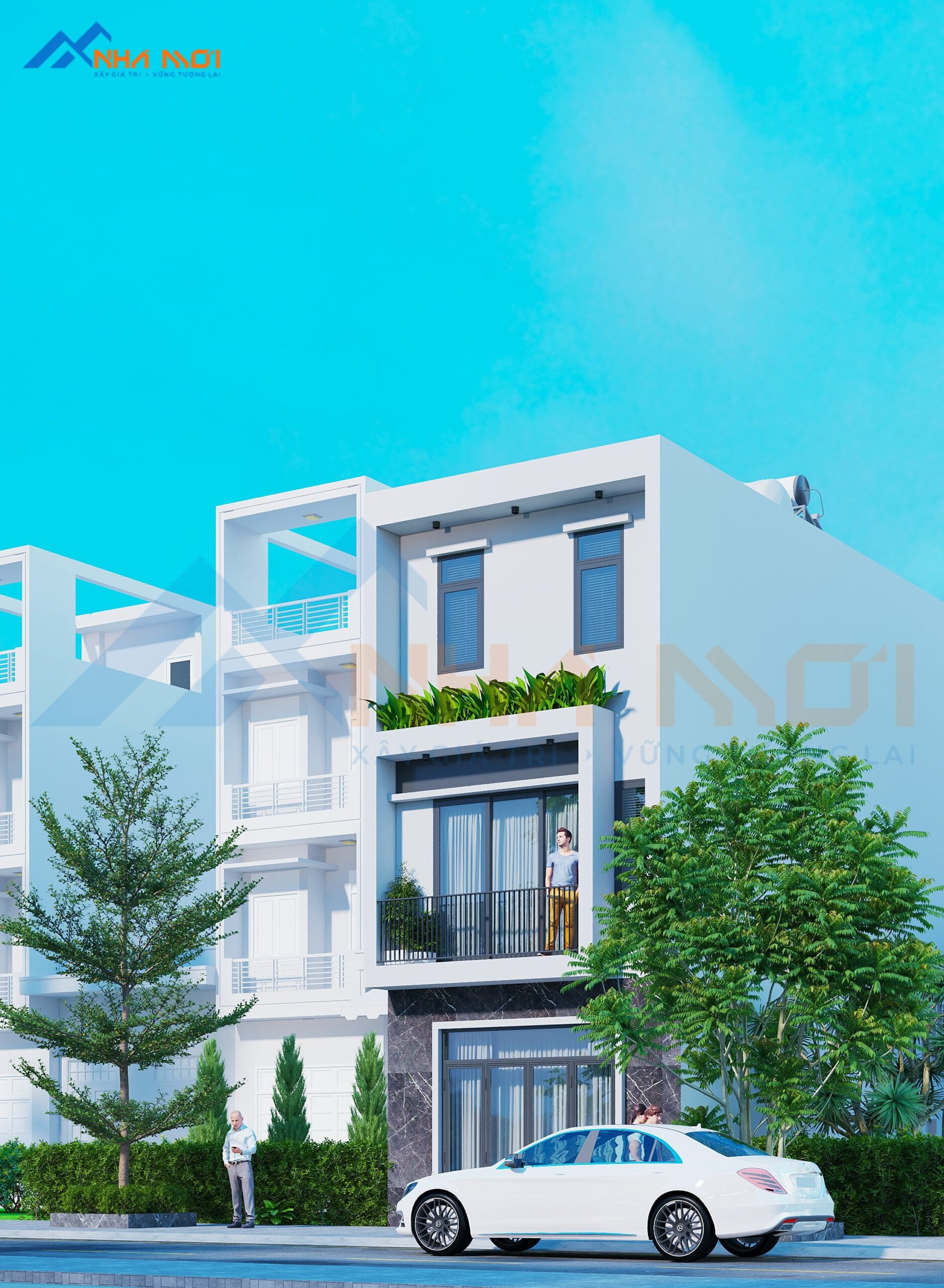 Mẫu Thiết Kế Kiến Trúc Nhà Phố 3 Tầng Tại Hải Phòng - Ảnh 2