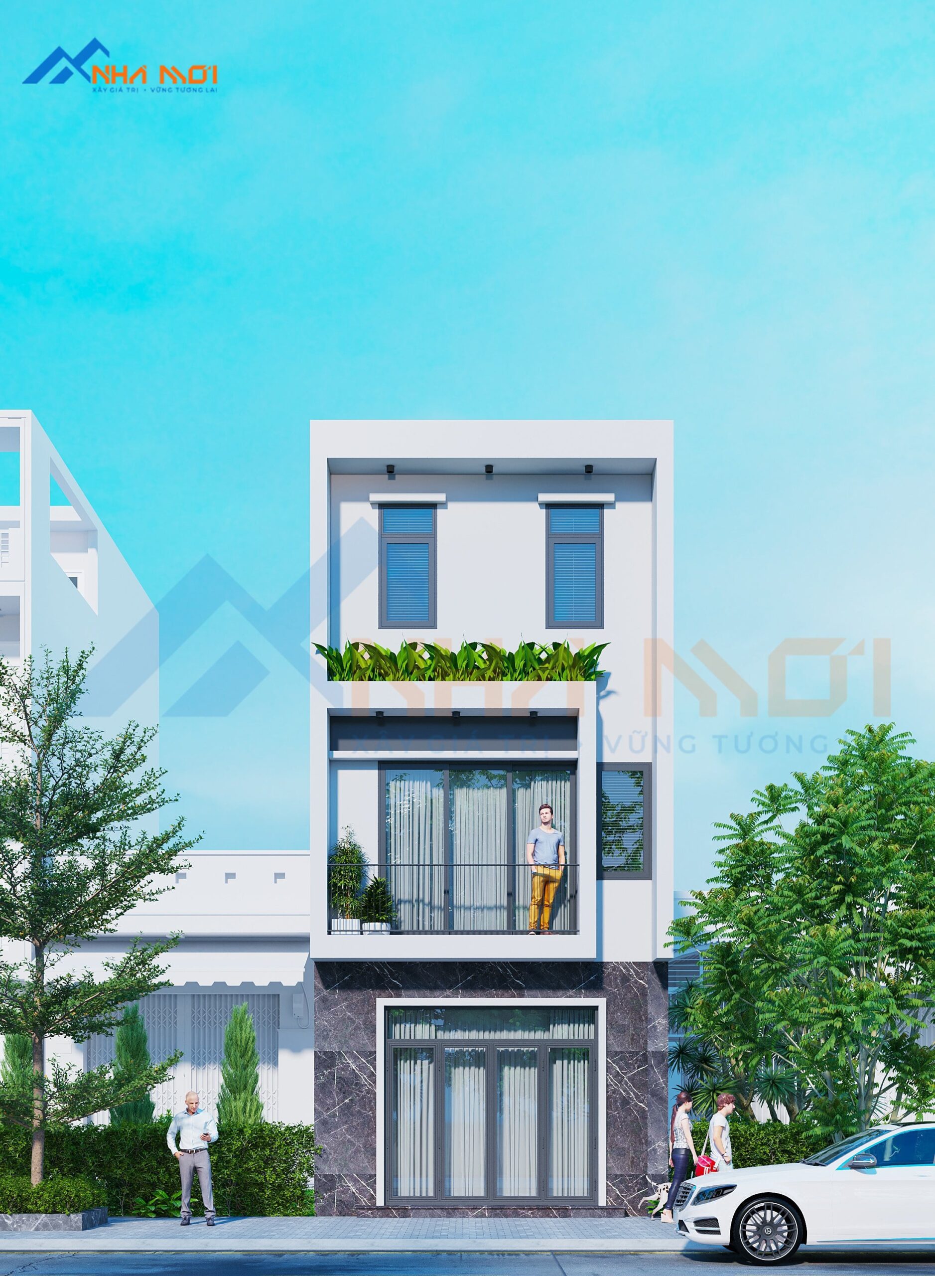 Mẫu Thiết Kế Kiến Trúc Nhà Phố 3 Tầng Tại Hải Phòng - Ảnh 4