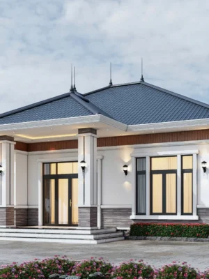 Alternative view of Nhà vườn mái nhật 1 tầng 150m2 - CĐT Anh Minh - Nga An, Nga Sơn, Thanh Hóa