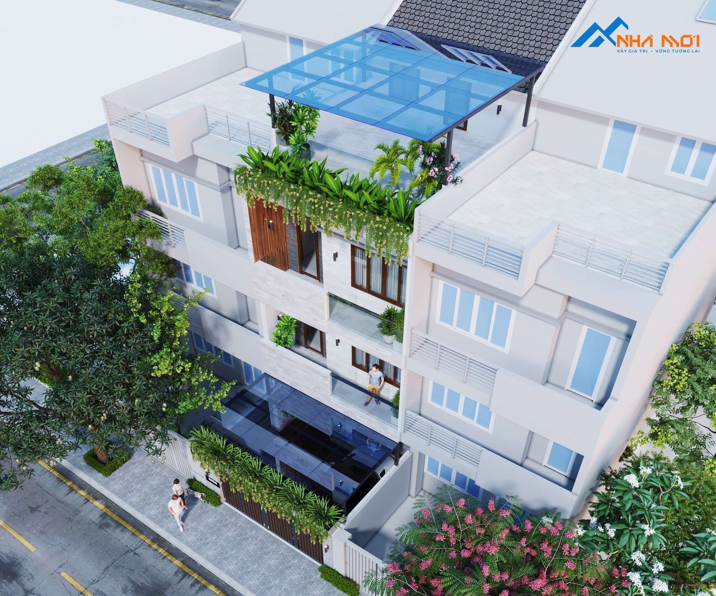 Thiết Kế Kiến Trúc liền kề 3 tầng - Nhà Anh Hiền, An Khánh - Ảnh 8