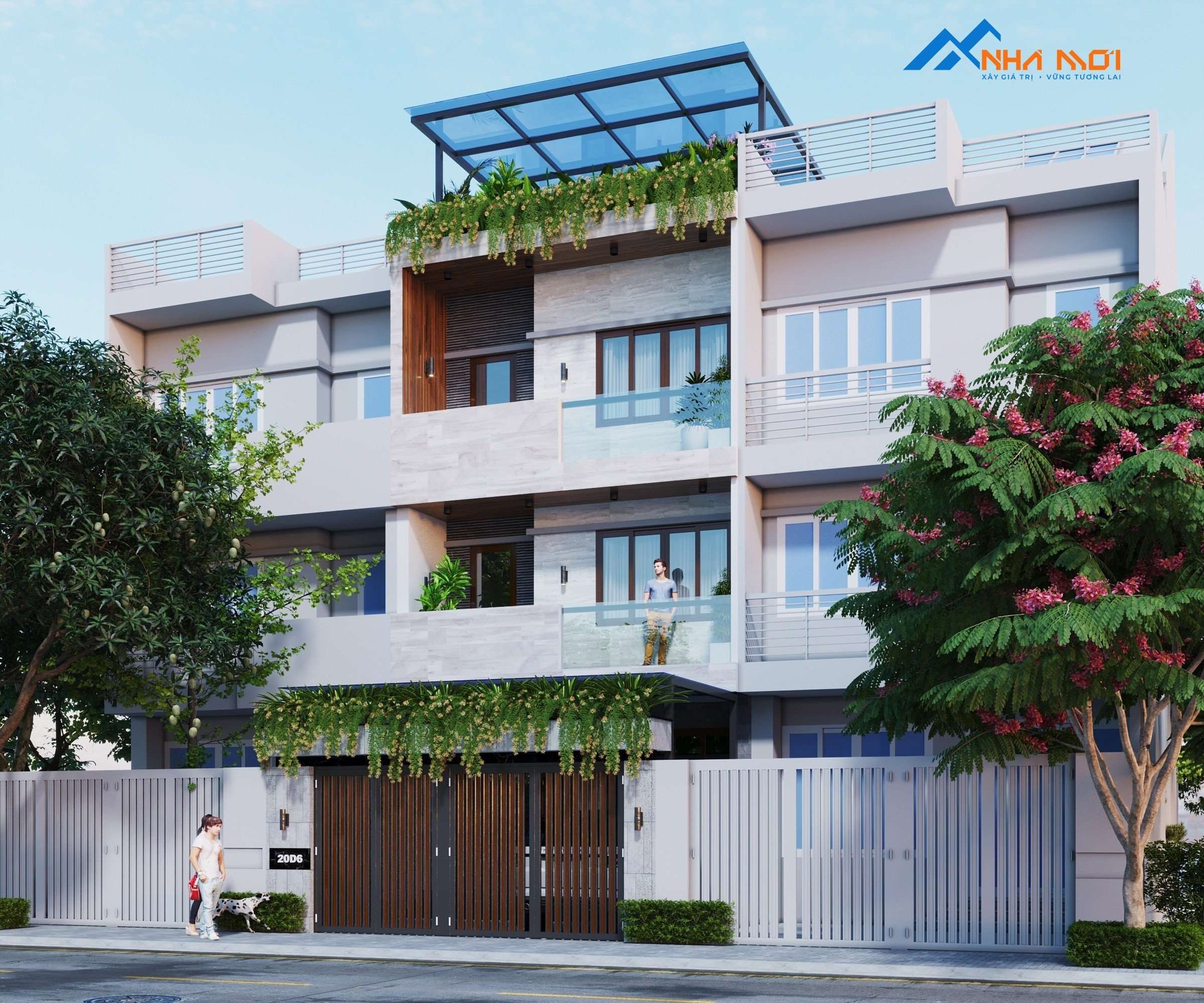 Thiết Kế Kiến Trúc liền kề 3 tầng - Nhà Anh Hiền, An Khánh - Ảnh 6