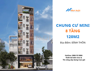 Xây trọn gói Chung Cư Mini 8 tầng Tại Đình Thôn, Mỹ Đình, Hà Nội