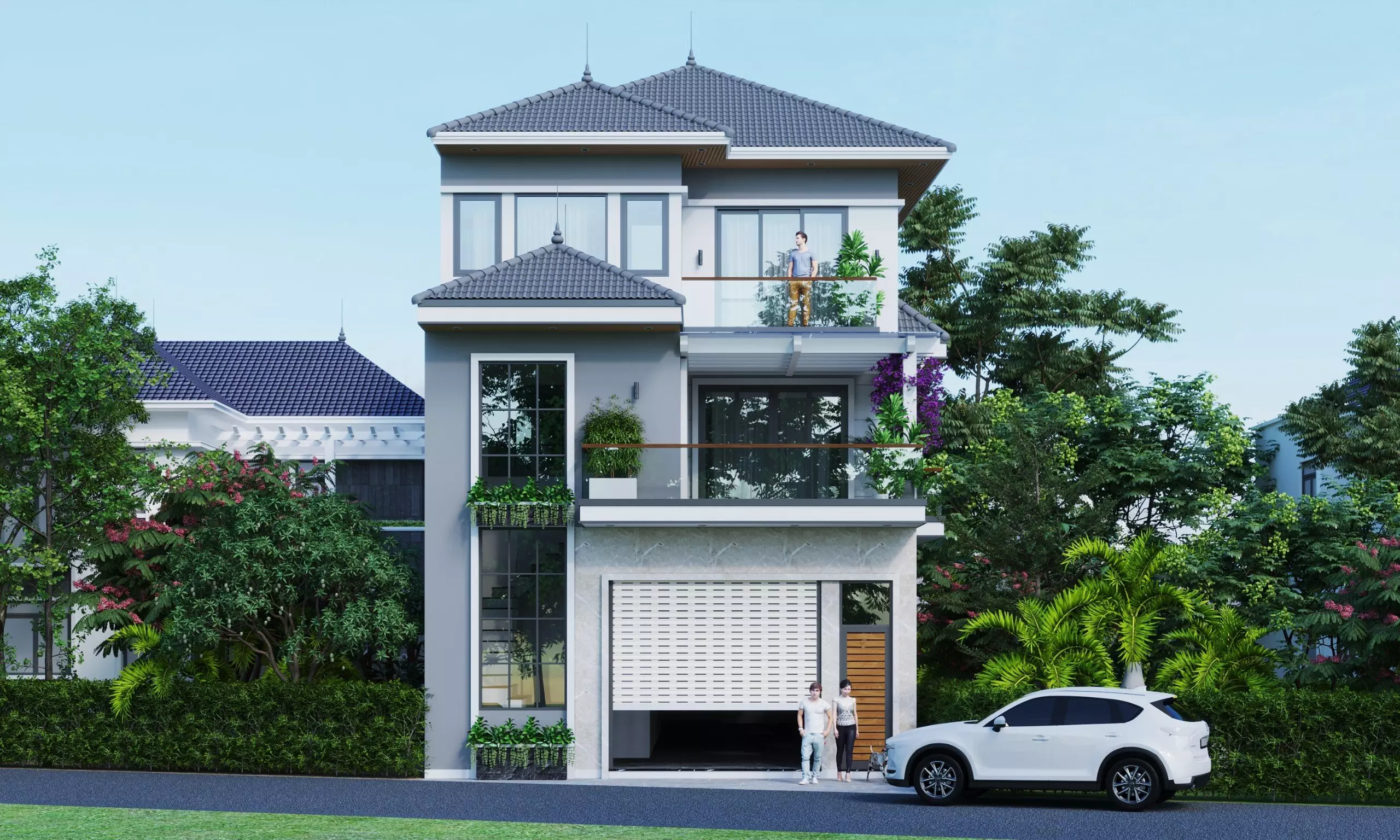 Xay nha tron goi nha anh Dung tai ha Noi 9