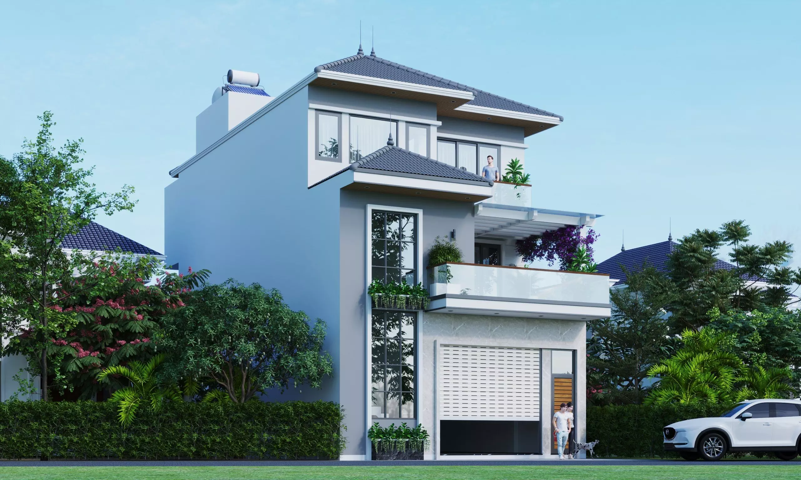 Xay nha tron goi nha anh Dung tai ha Noi 7