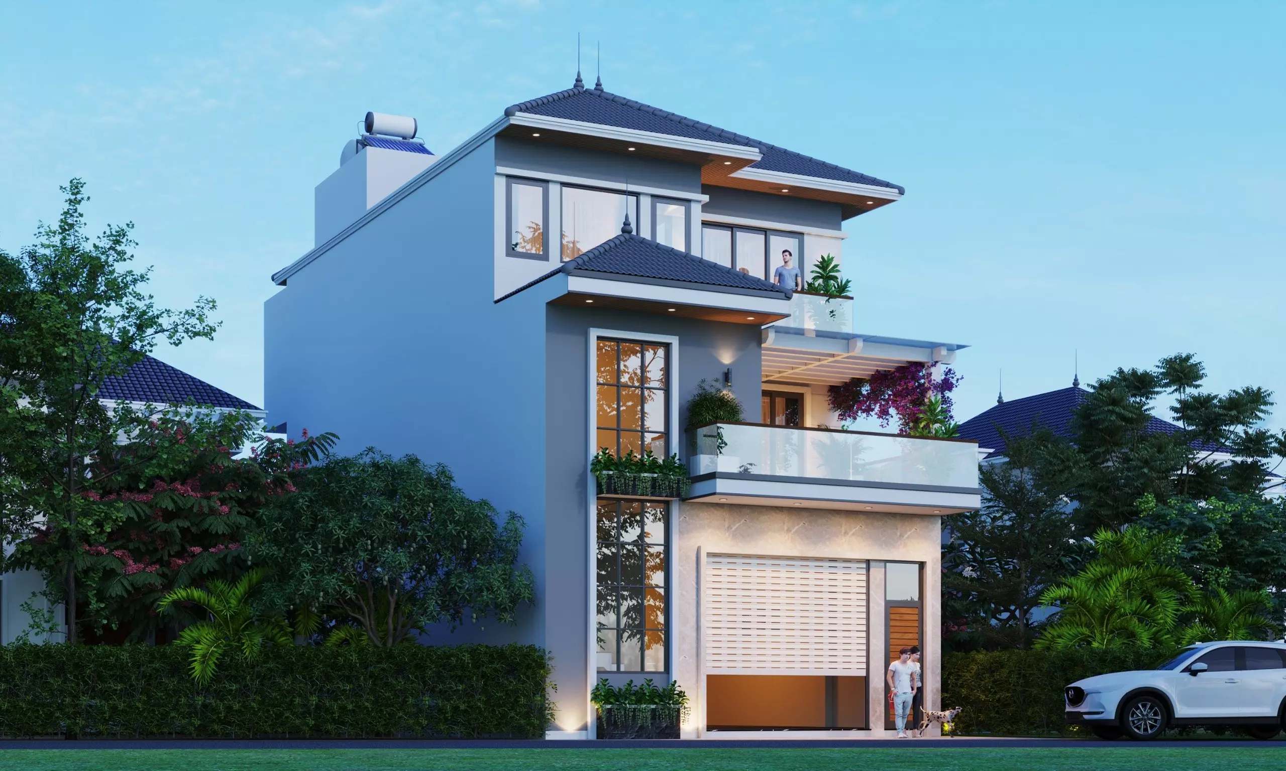 Xay nha tron goi nha anh Dung tai ha Noi
