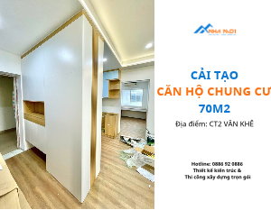Cải tạo chung cư cũ 3 phòng ngủ, 2 nhà vệ sinh trọn gói CT2 Văn Khê