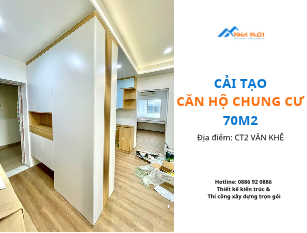 Cải tạo chung cư cũ 3 phòng ngủ, 2 nhà vệ sinh trọn gói CT2 Văn Khê