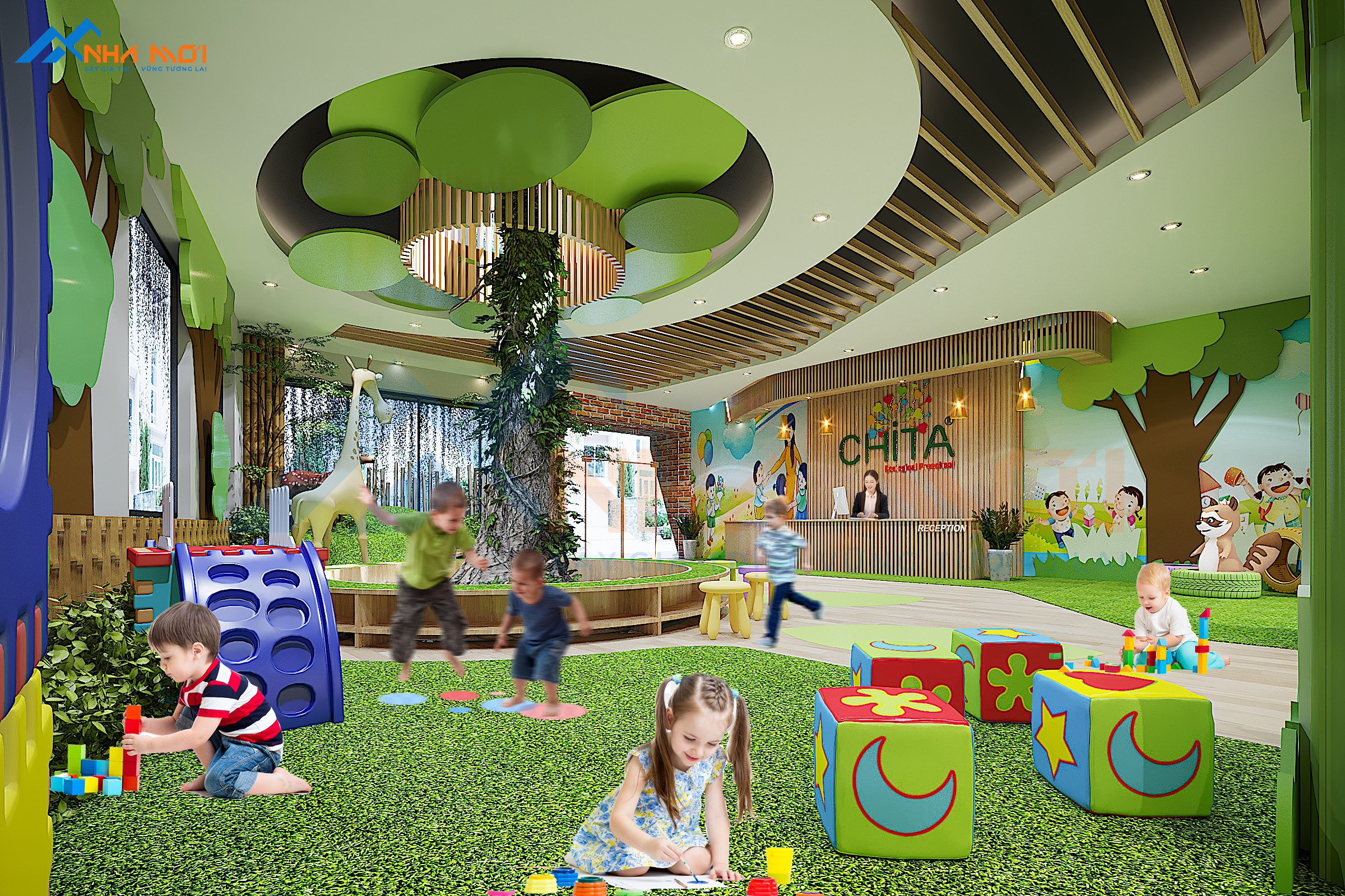 Thiết Kế Khu Vui Chơi Và Phòng Học Trẻ Em - Ảnh 10