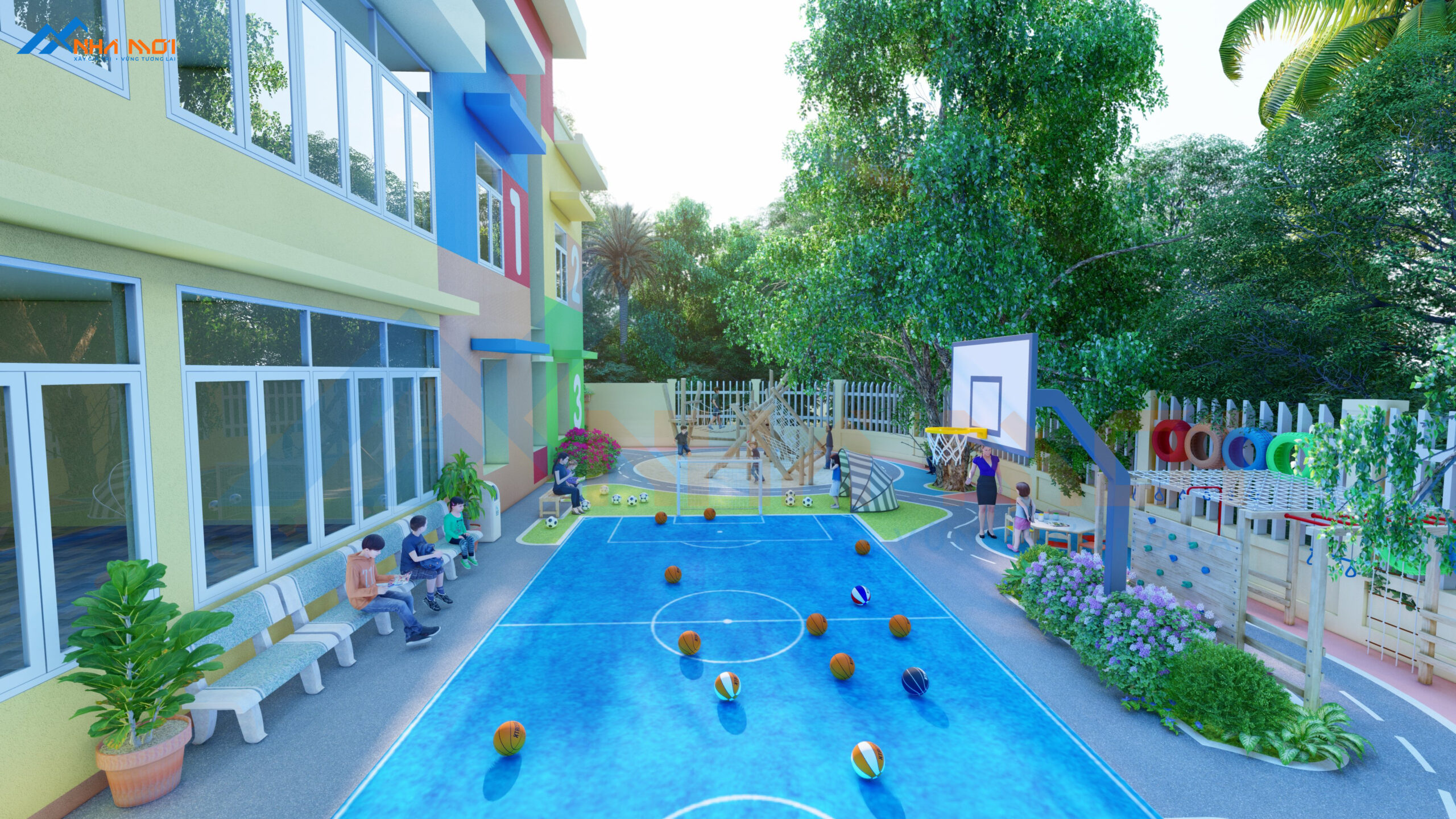 Thiết Kế Sân Chơi Trẻ Em - Ảnh 14