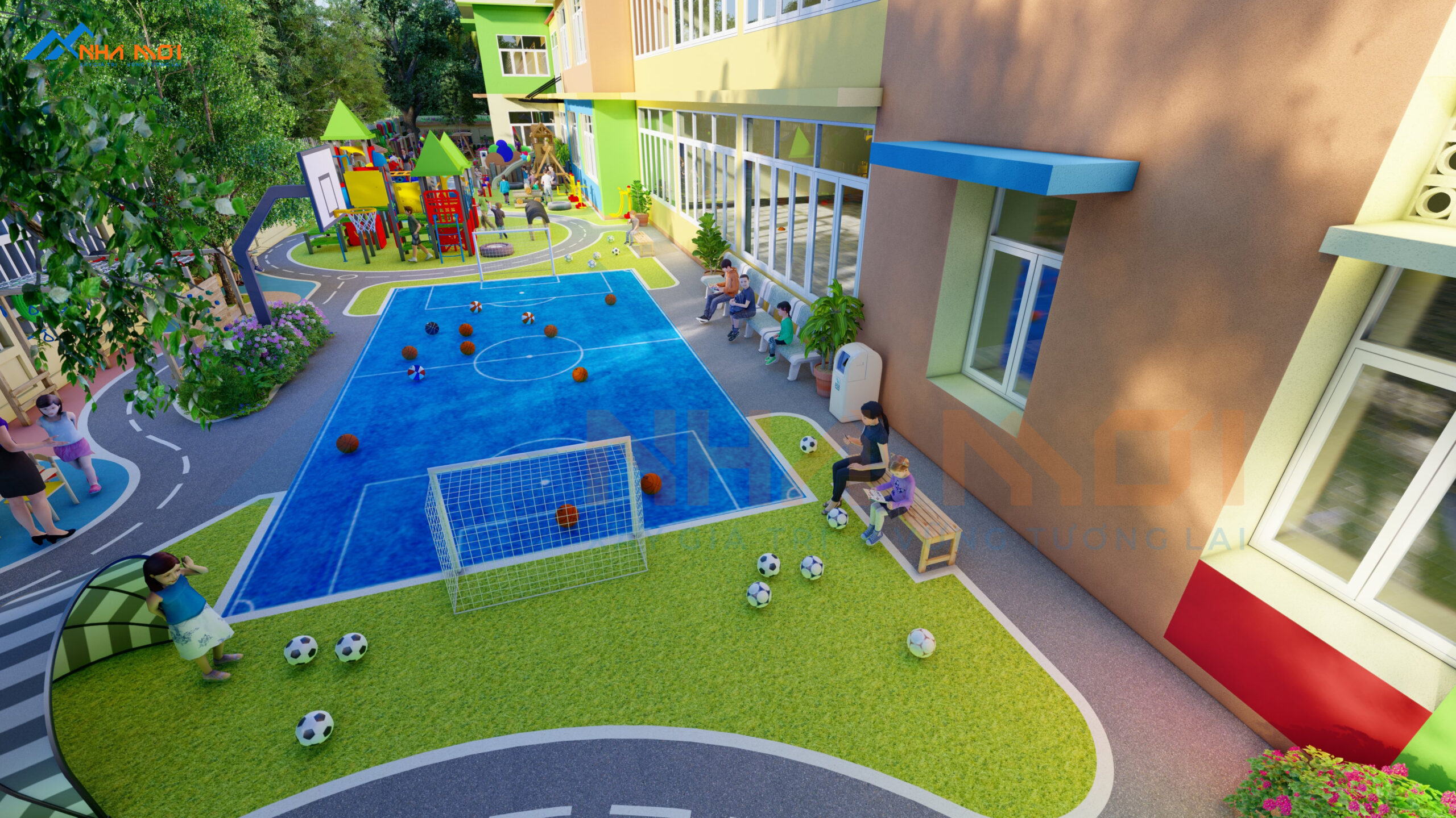 Thiết Kế Sân Chơi Trẻ Em - Ảnh 17