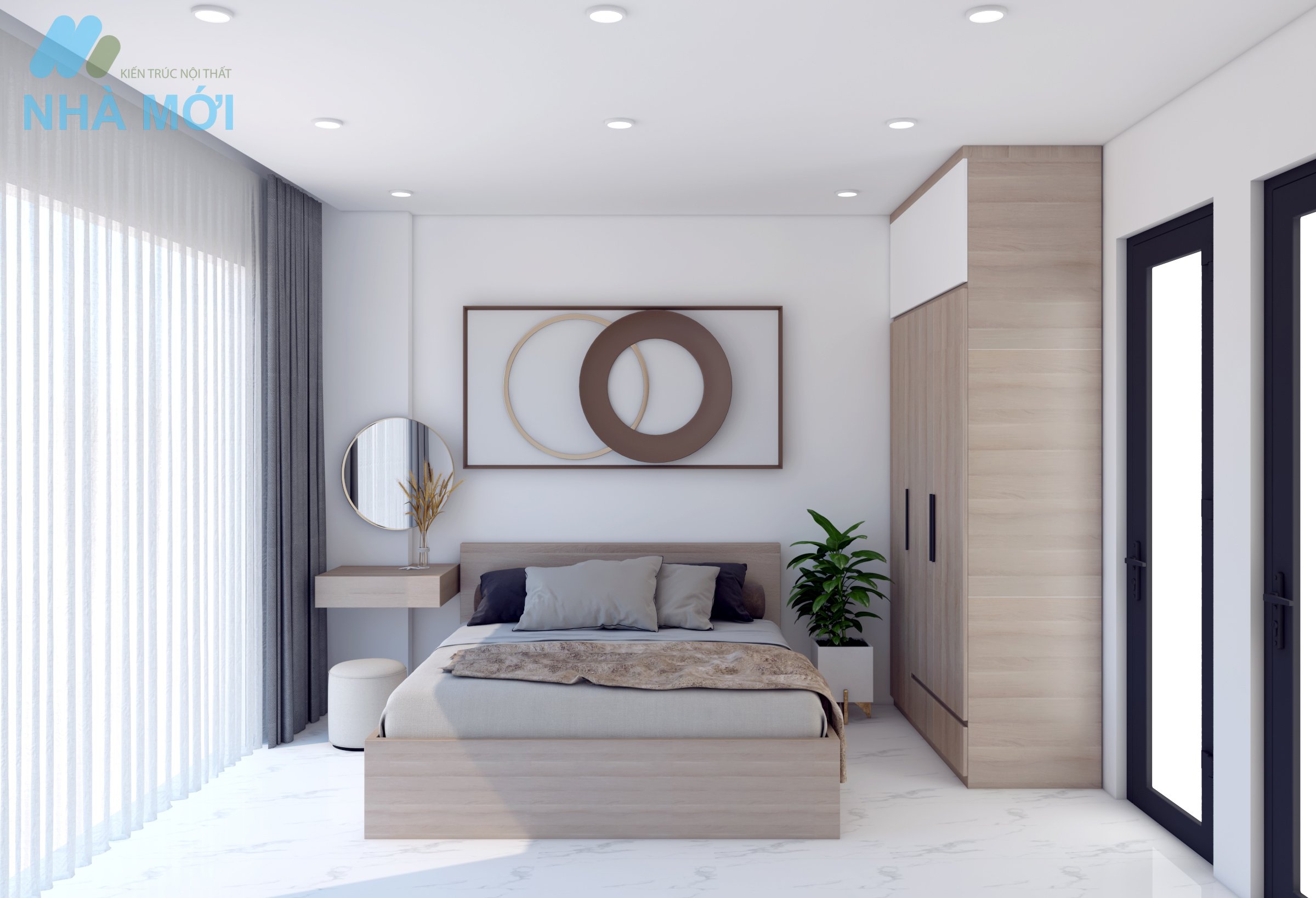 Mẫu Thiết Kế Và Thi Công Kiến Trúc, Nội Thất Căn Trung Cư Mini Tại Quan Nhân - Ảnh 2