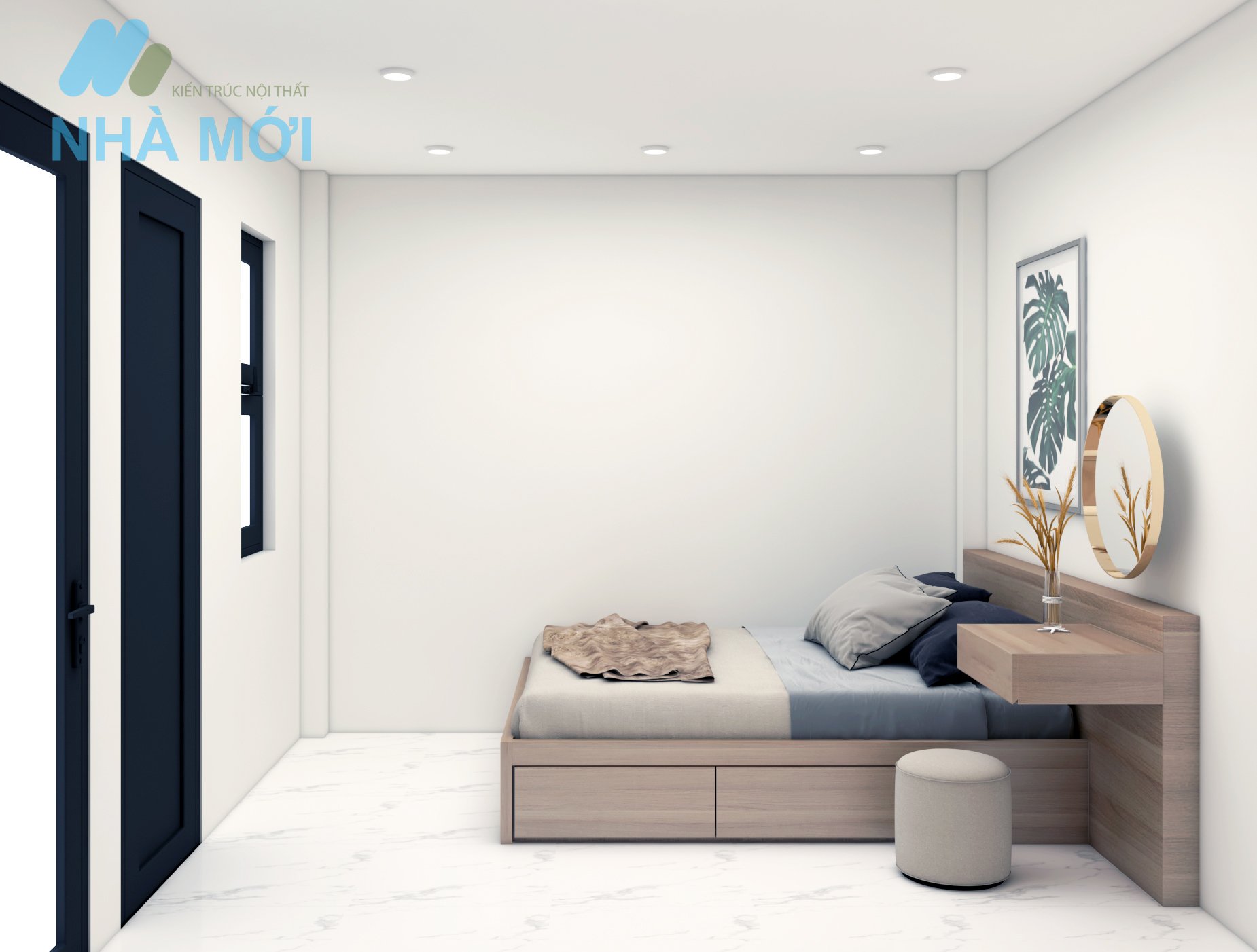 Mẫu Thiết Kế Và Thi Công Kiến Trúc, Nội Thất Căn Trung Cư Mini Tại Quan Nhân - Ảnh 5